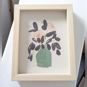 Opalhouse Naive Floral I Peony Shadowbox Art Decor